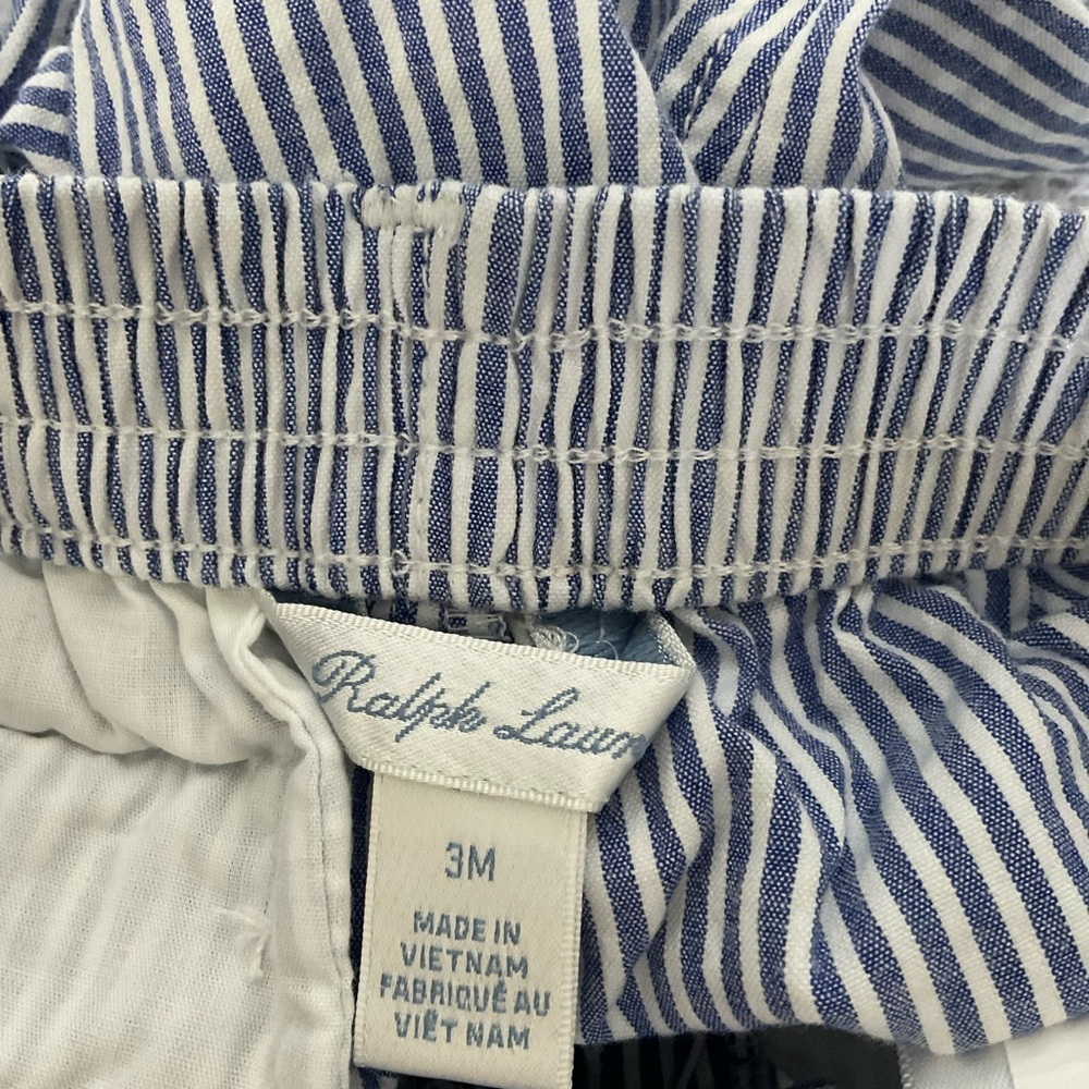 Ralph Lauren Casual Blue and White Striped Bottoms - Picture 3 of 4